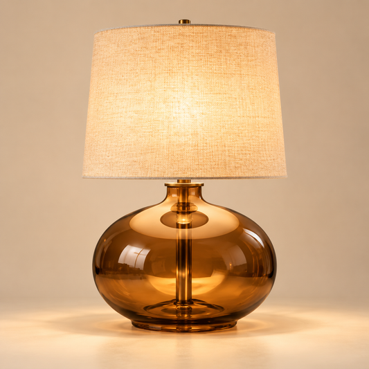 Amber Veil Lamp