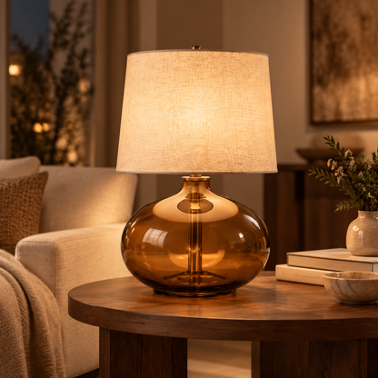 Amber Veil Lamp